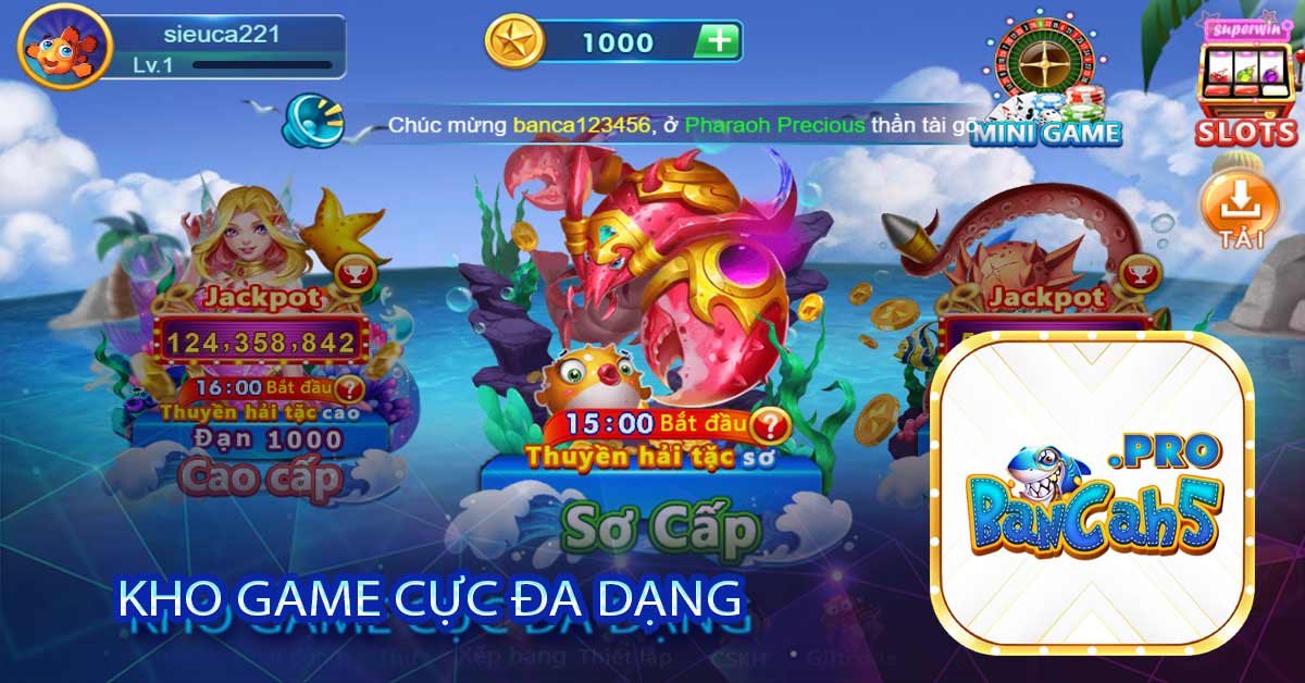 Kho game cực đa dạng