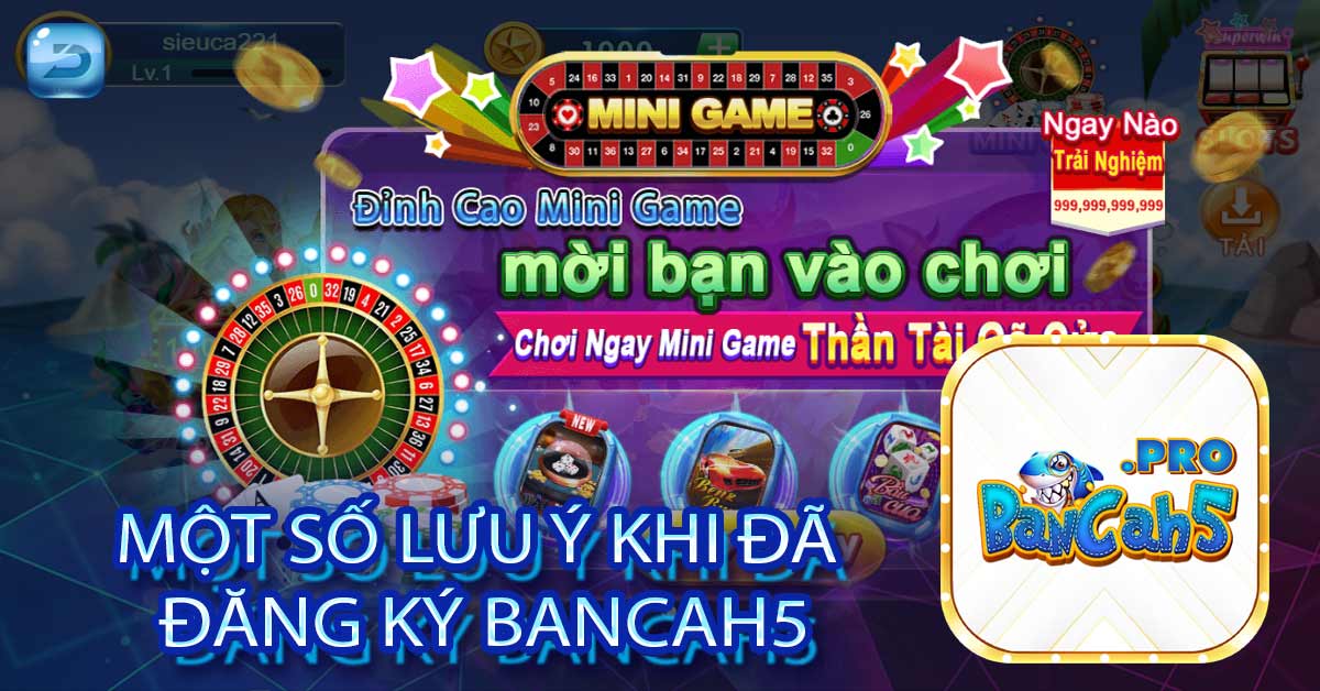 Một số lưu ý khi đã đăng ký Bancah5